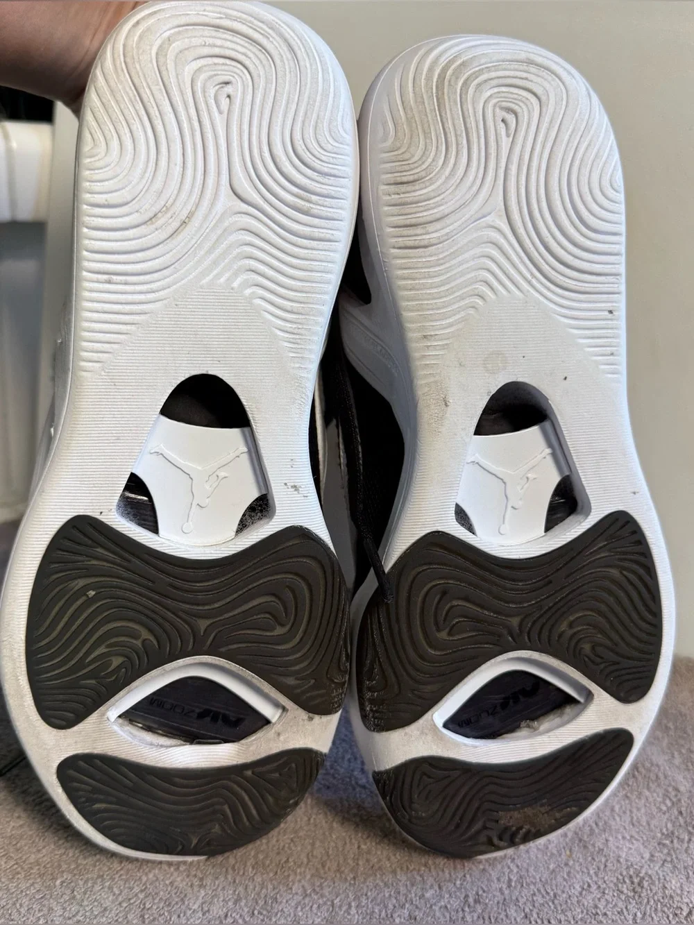 Jordan Black and White Kids Sneaker